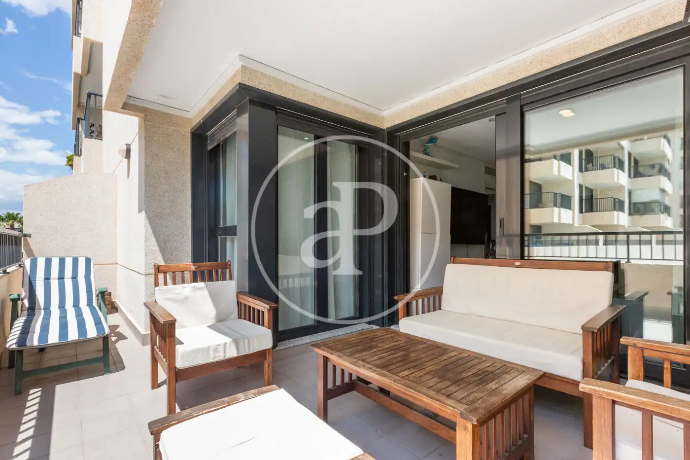 Terraza de Piso en venta en Alboraya con Aire acondicionado, Calefacción y Jardín privado