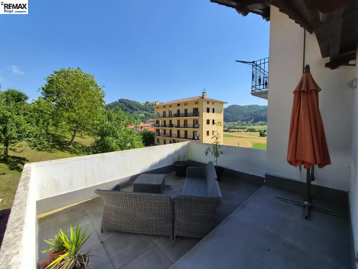 Terrassa de Casa o xalet en venda en Berastegi amb Calefacció, Jardí privat i Terrassa