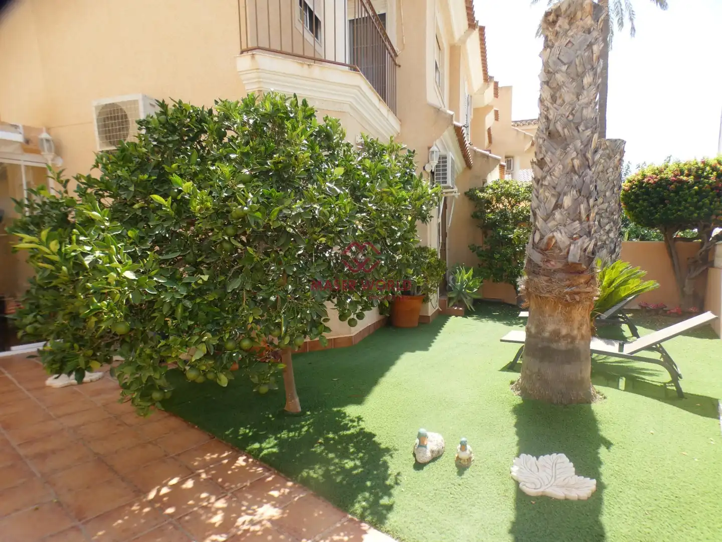 Garden of Duplexes for sale in Mazarrón  with Air Conditioner, Private garden and Terrace