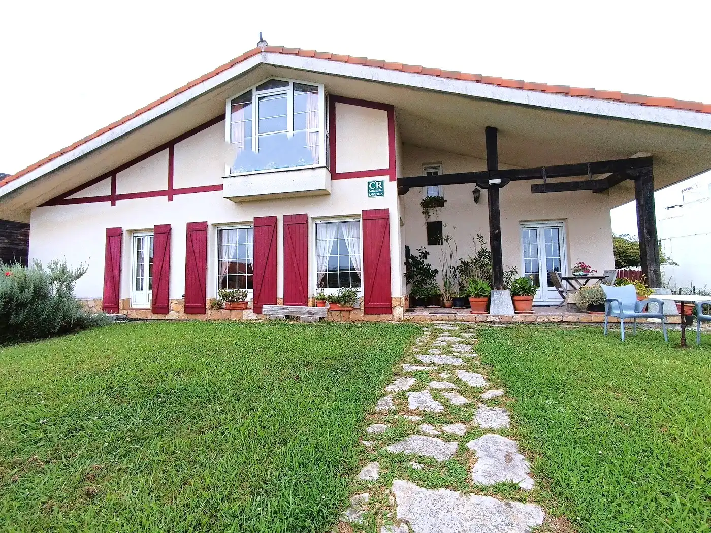 Vista exterior de Casa o chalet en venta en Barrika con Calefacción, Jardín privado y Terraza