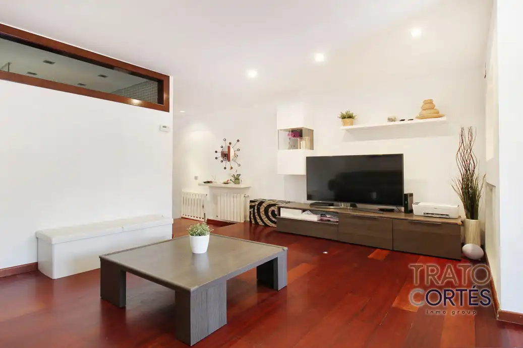 Sala d'estar de Dúplex en venda en Gavà amb Aire condicionat, Parquet i Terrassa