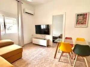 Sala de estar de Planta baja de alquiler en Murcia con Aire acondicionado y Amueblado