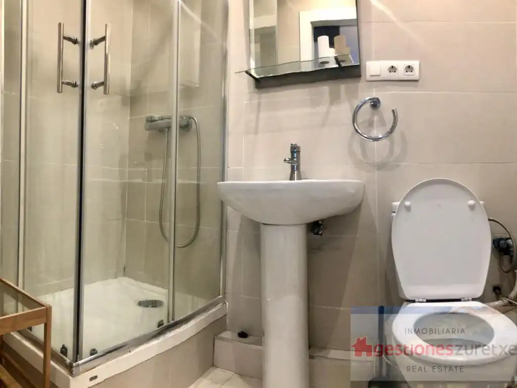 Baño de Piso de alquiler en Bilbao  con Amueblado y Balcón