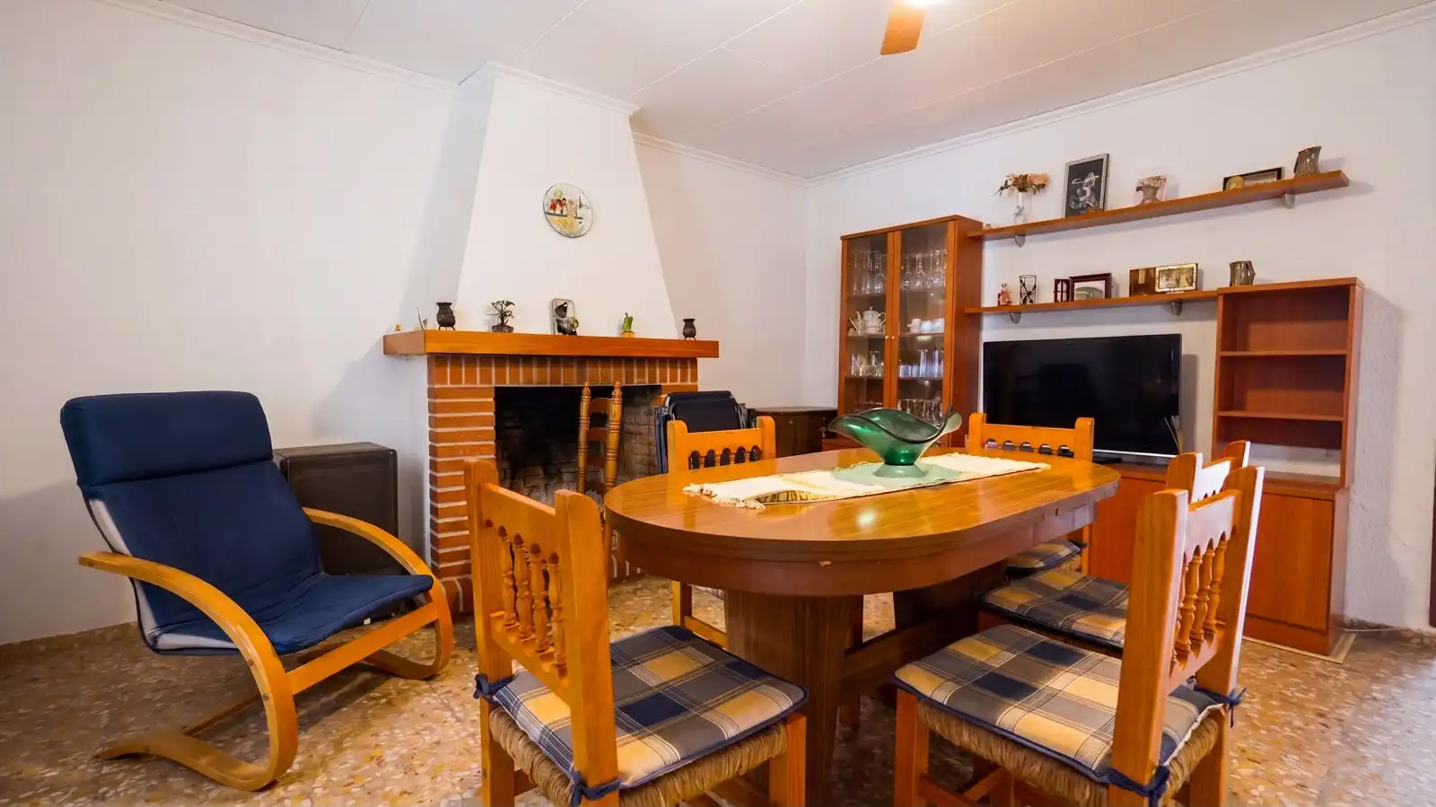 Dining room of Houses for sale in Oliva  with Terrace and Furnished