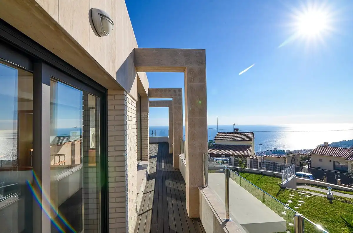 Terraza de Casa o chalet en venta en Lloret de Mar con Jardín privado, Terraza y Piscina
