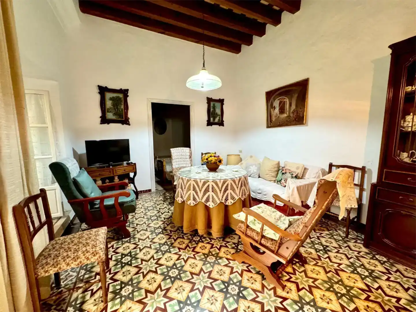 Sala d'estar de Casa adosada en venda en Vejer de la Frontera