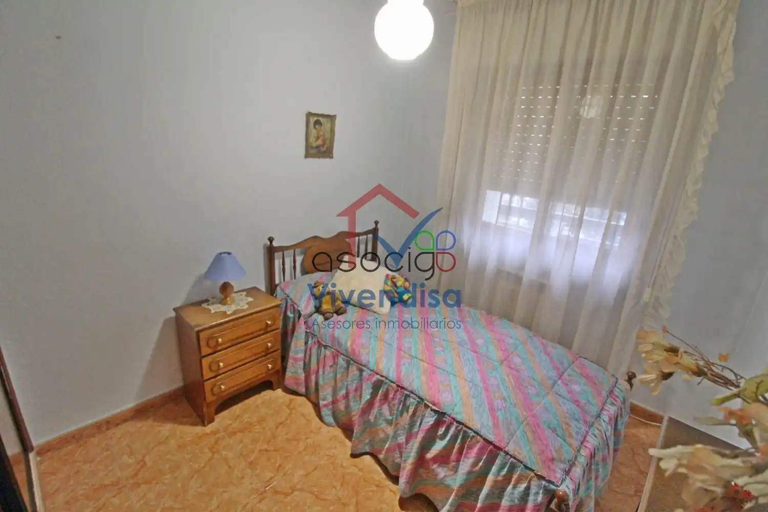 Bedroom of Flat for sale in Guadalajara  with Heating, Terrace and Furnished