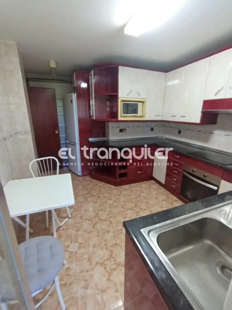 Cuina de Pis de lloguer en Leganés amb Parquet, Terrassa i Rentadora