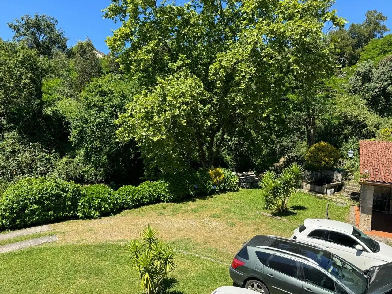 Jardí de Casa o xalet en venda en Moaña amb Calefacció, Jardí privat i Terrassa
