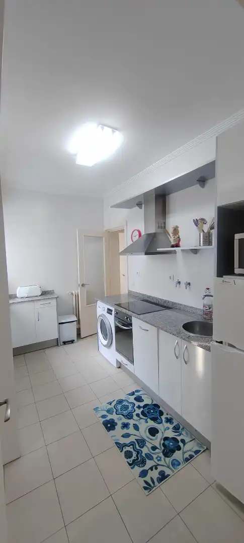 Küche von Wohnung zur Miete in Bilbao  mit Heizung, Parkett und Terrasse