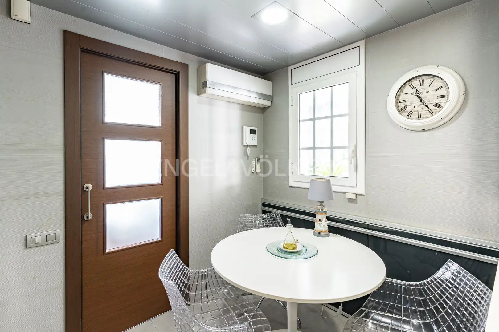 Dining room of Flat for rent in Caldes d'Estrac  with Air Conditioner, Heating and Private garden