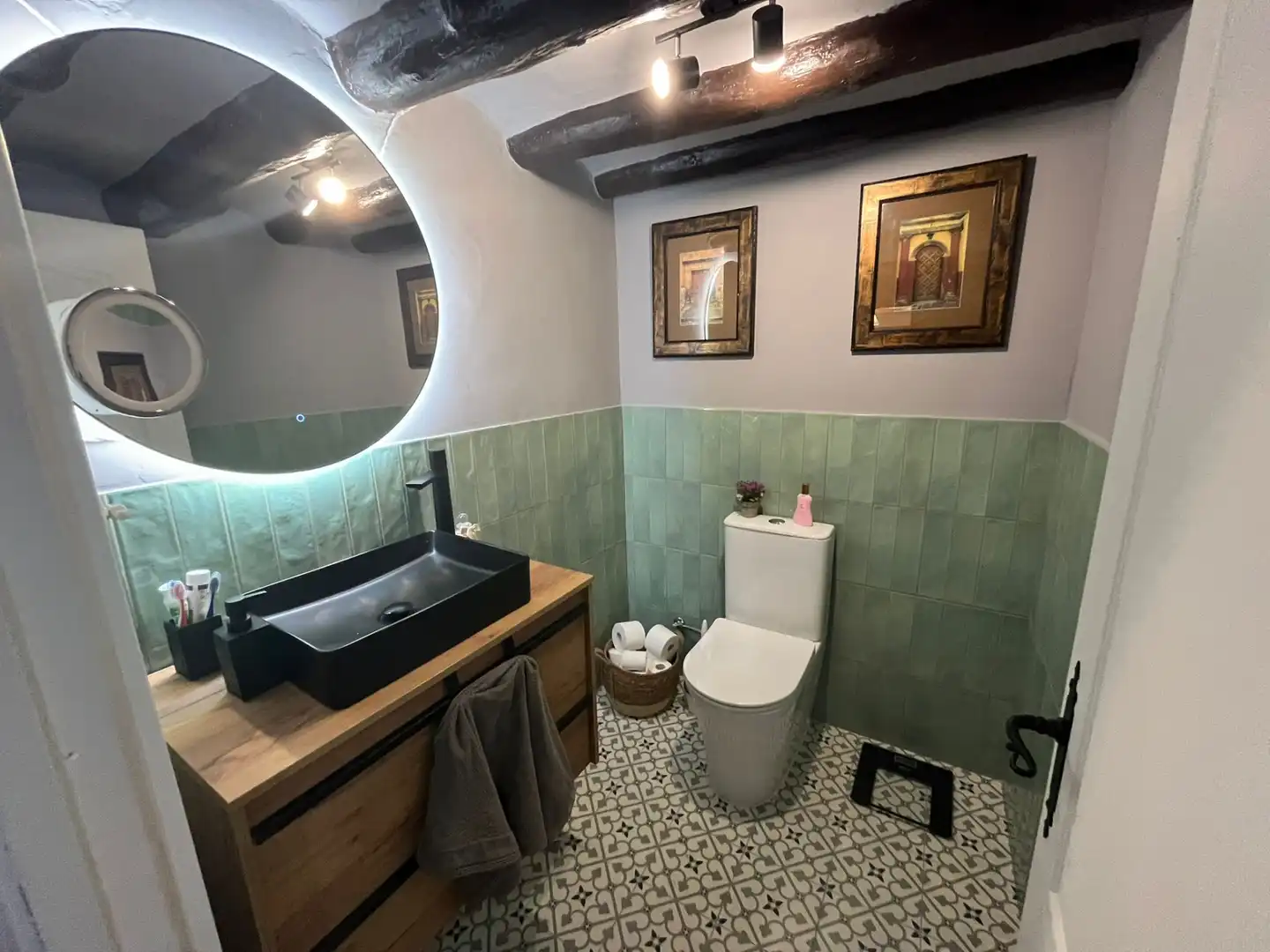 Bathroom of Houses for sale in Belmonte de San José  with Balcony