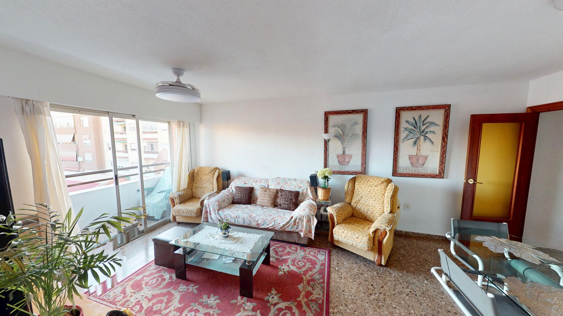 Living room of Flat for sale in Alicante / Alacant  with Air Conditioner and Balcony