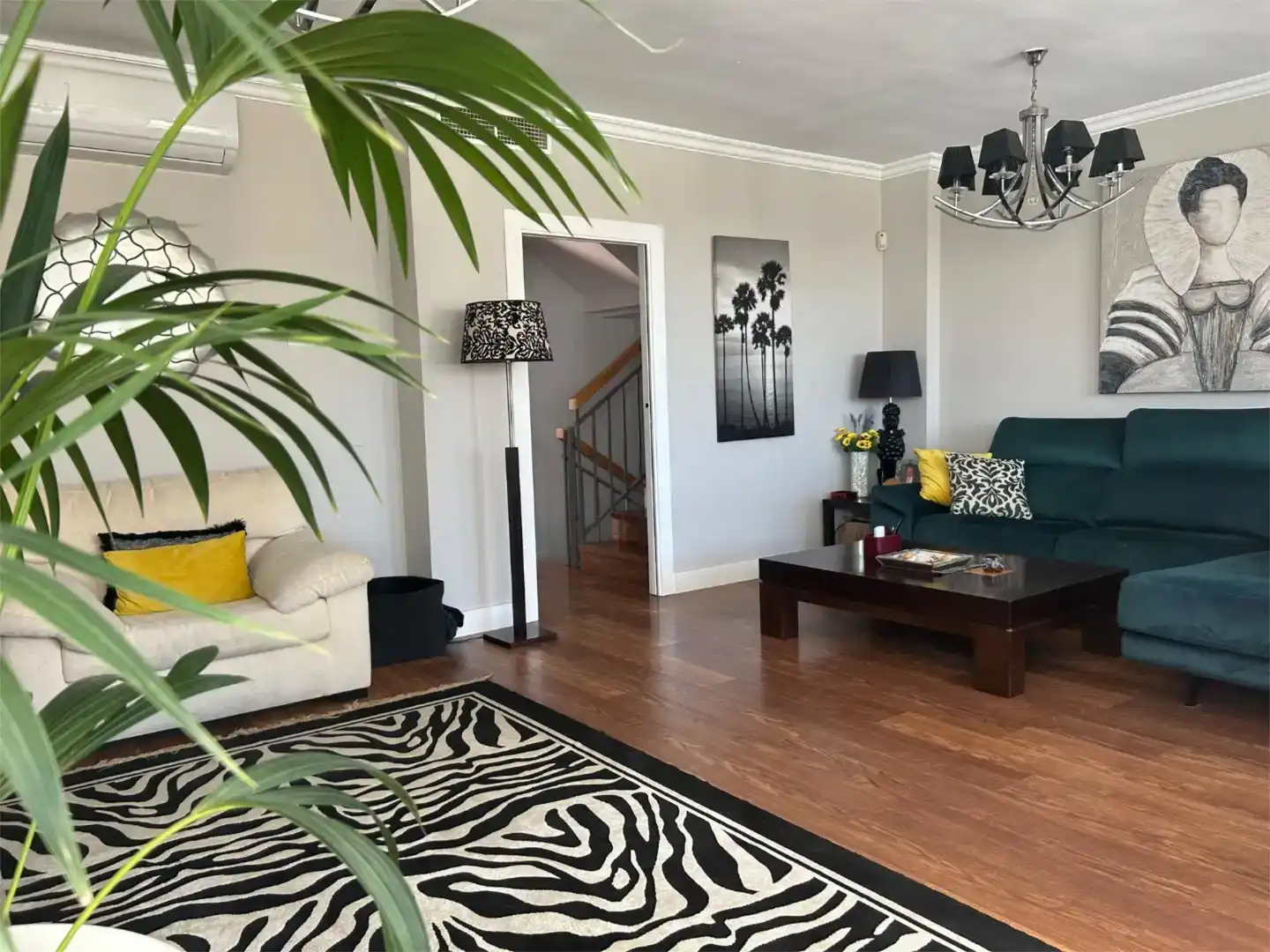 Sala de estar de Piso en venta en Málaga con Aire acondicionado, Jardín privado y Parquet