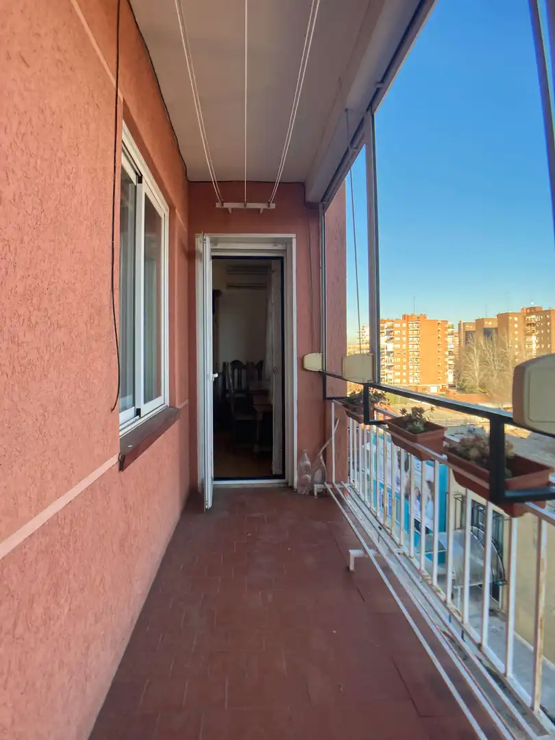Balcony of Flat for rent in Móstoles  with Air Conditioner, Heating and Parquet flooring