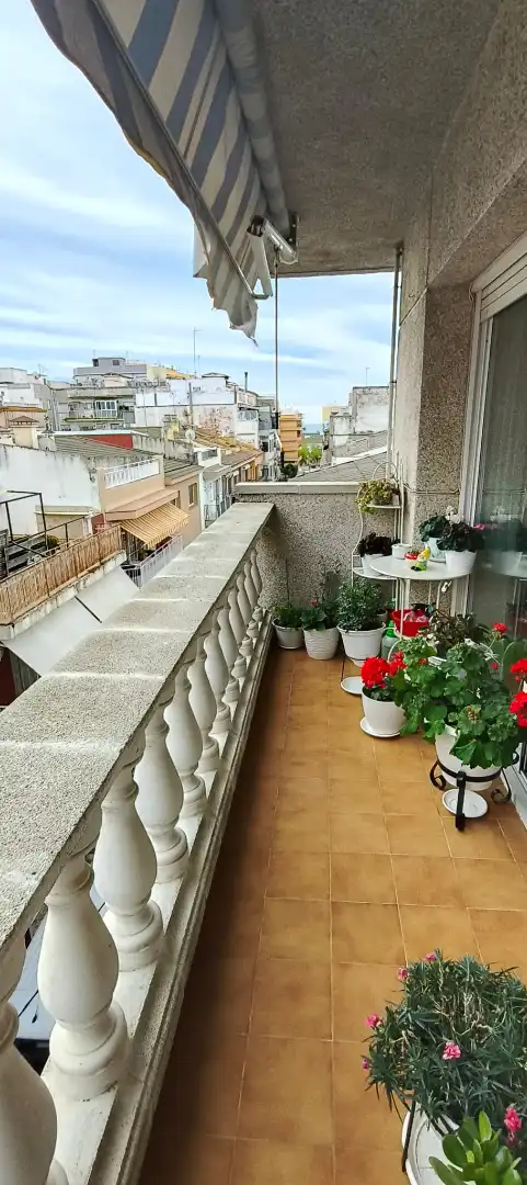 Terrasse von Wohnung zum Verkauf in Pineda de Mar mit Klimaanlage und Heizung