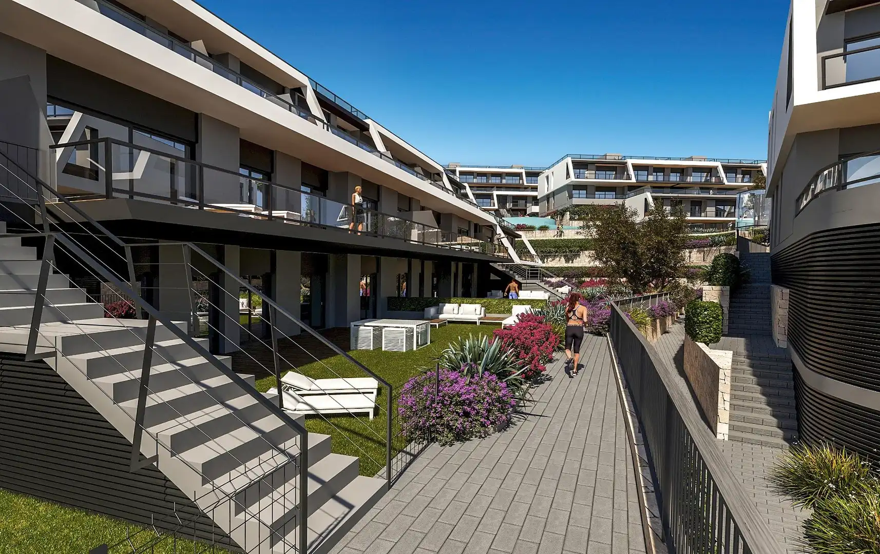 Terrasse von Erdgeschoss zum Verkauf in Santa Pola mit Klimaanlage, Heizung und Privatgarten