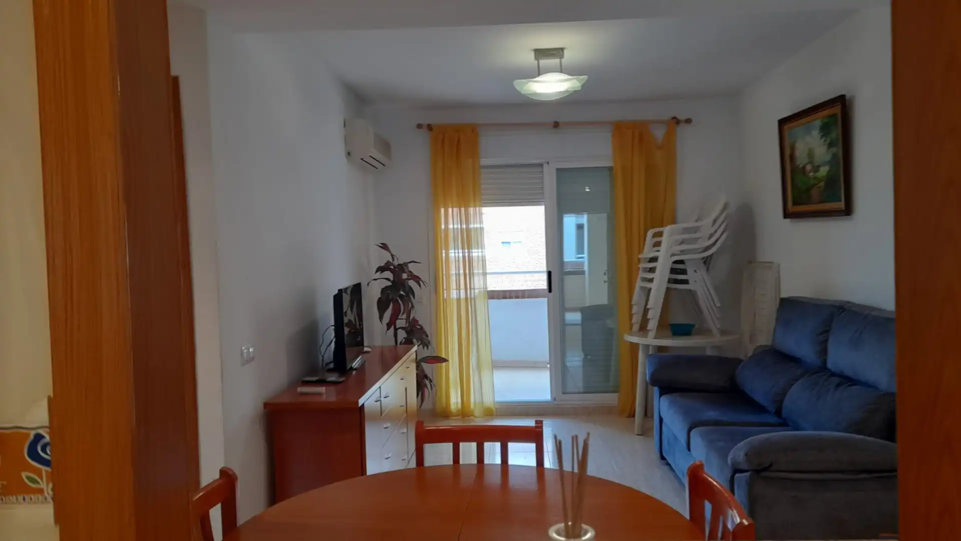 Sala d'estar de Pis en venda en Oropesa del Mar / Orpesa amb Aire condicionat, Calefacció i Jardí privat