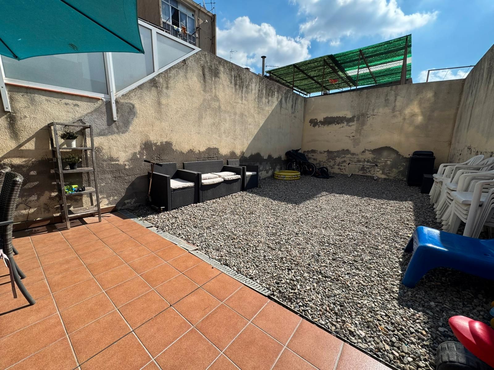 Terrace of Flat for sale in Sabadell  with Heating, Private garden and Parquet flooring