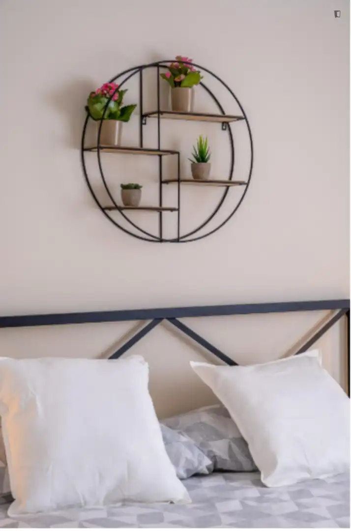 Dormitori de Apartament de lloguer en Málaga amb Aire condicionat, Moblat i Forn