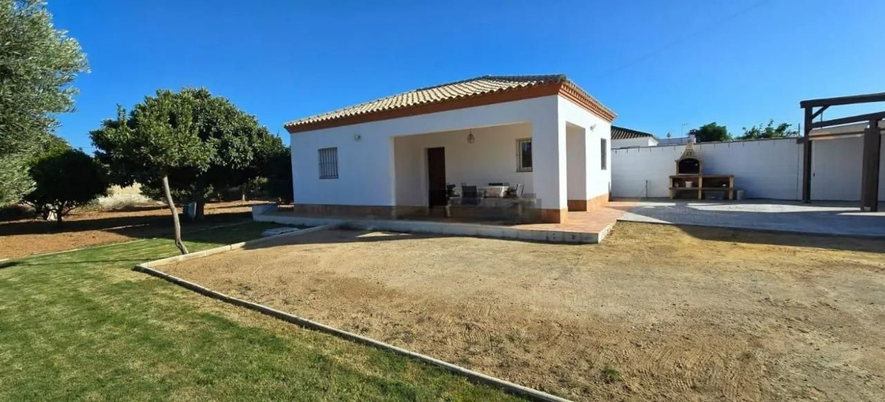 Exterior view of Country house for sale in Chiclana de la Frontera  with Private garden, Parquet flooring and Terrace