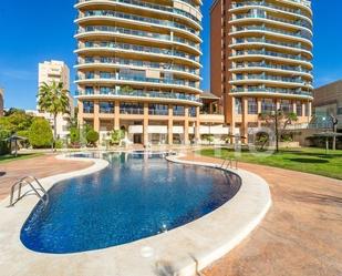 Swimming pool of Flat for sale in Calpe / Calp  with Air Conditioner, Heating and Private garden