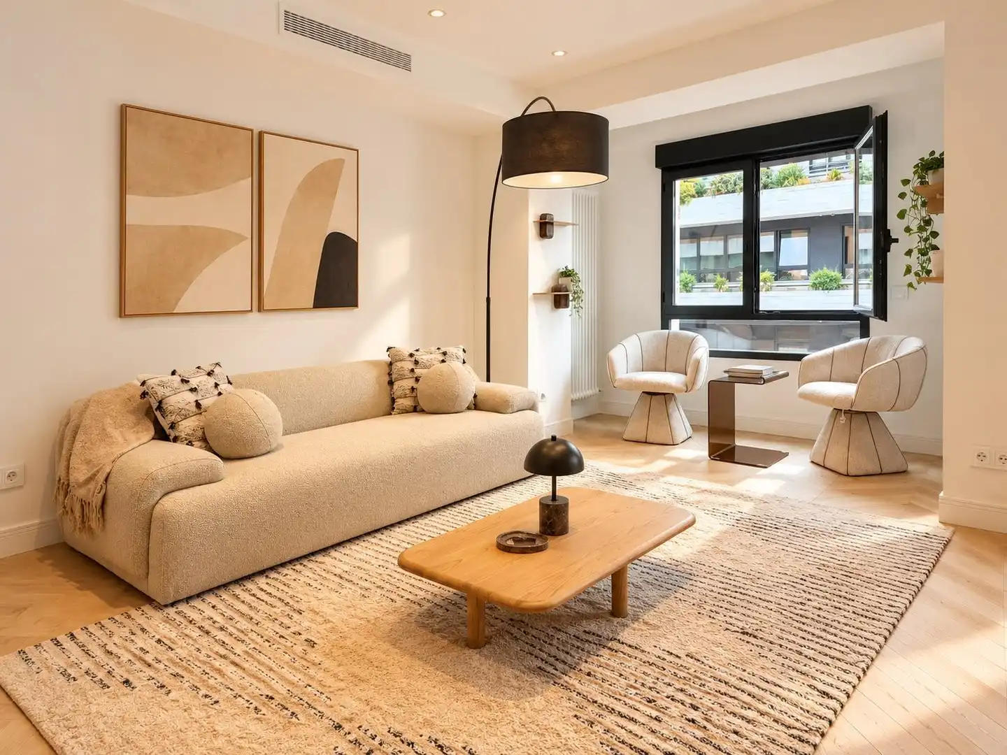 Living room of Flat for sale in Barrio de Salamanca