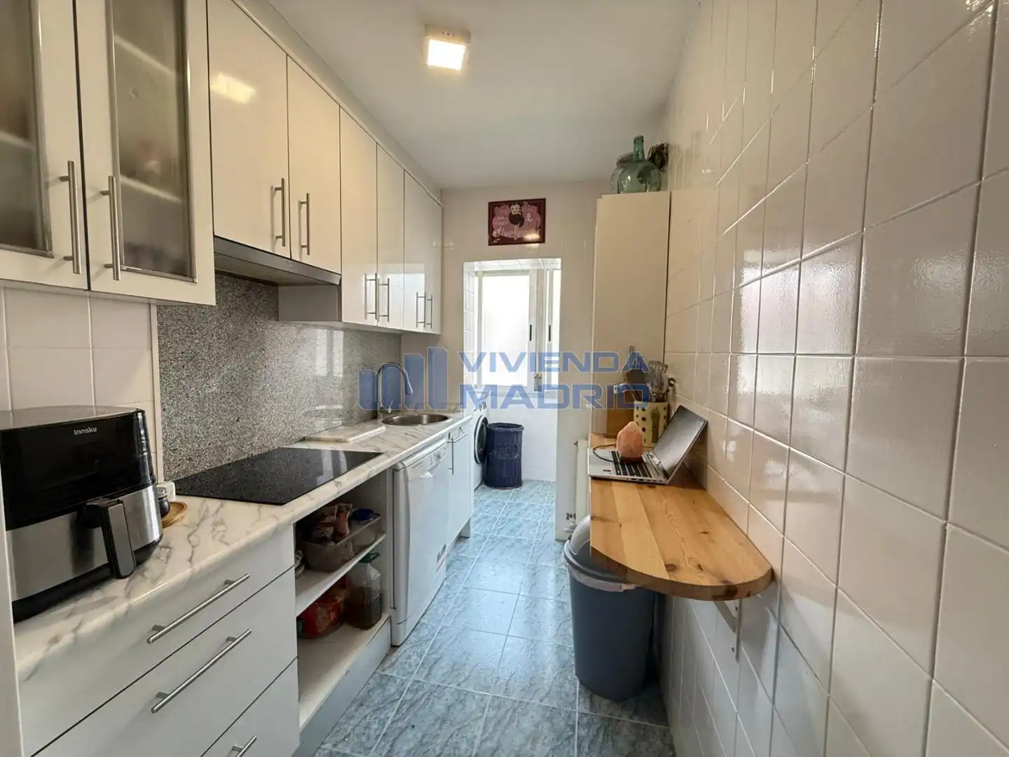 Kitchen of Flat for sale in  Madrid Capital  with Air Conditioner, Heating and Storage room