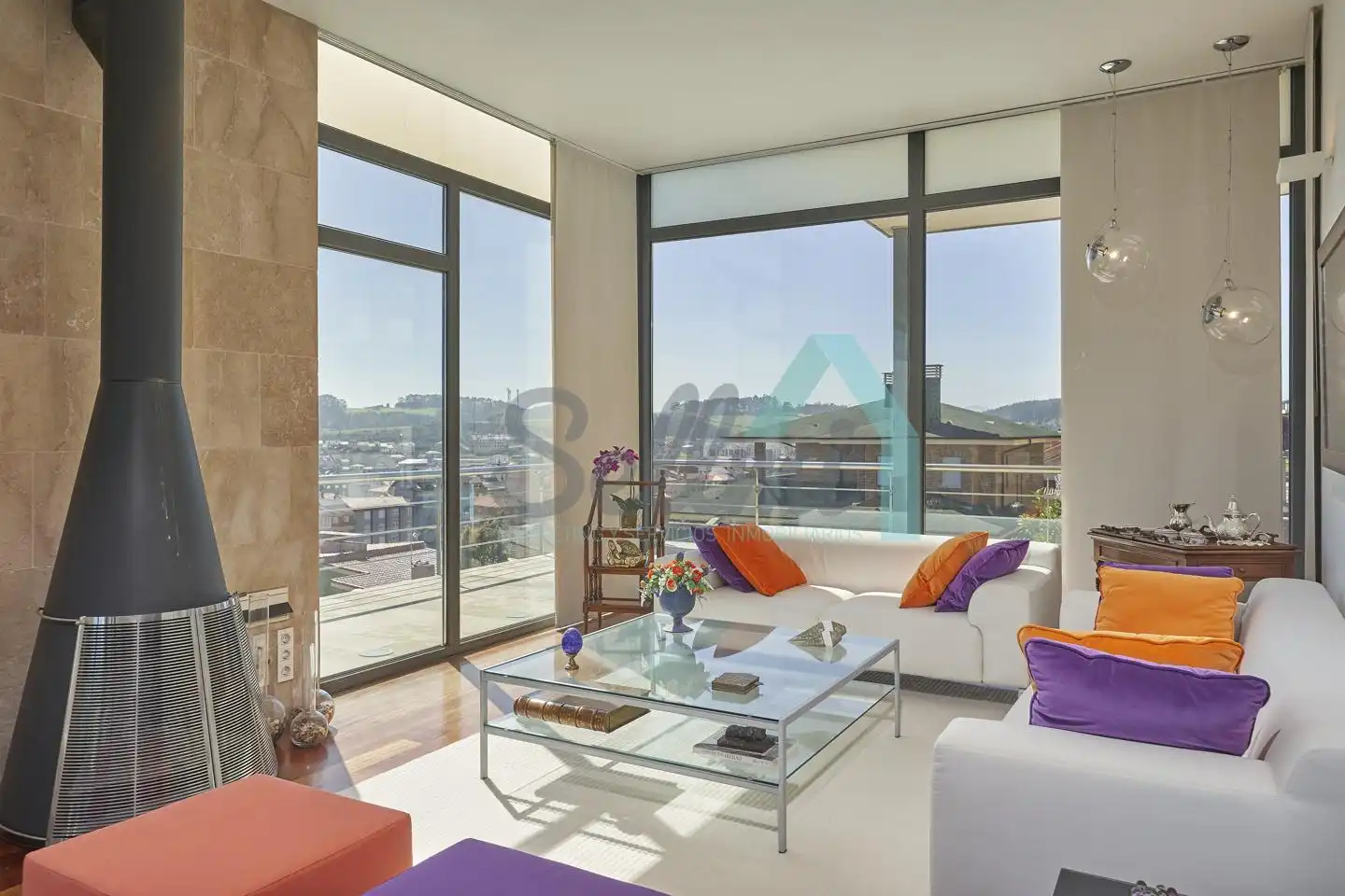 Living room of Houses for sale in Gozón  with Heating, Private garden and Terrace