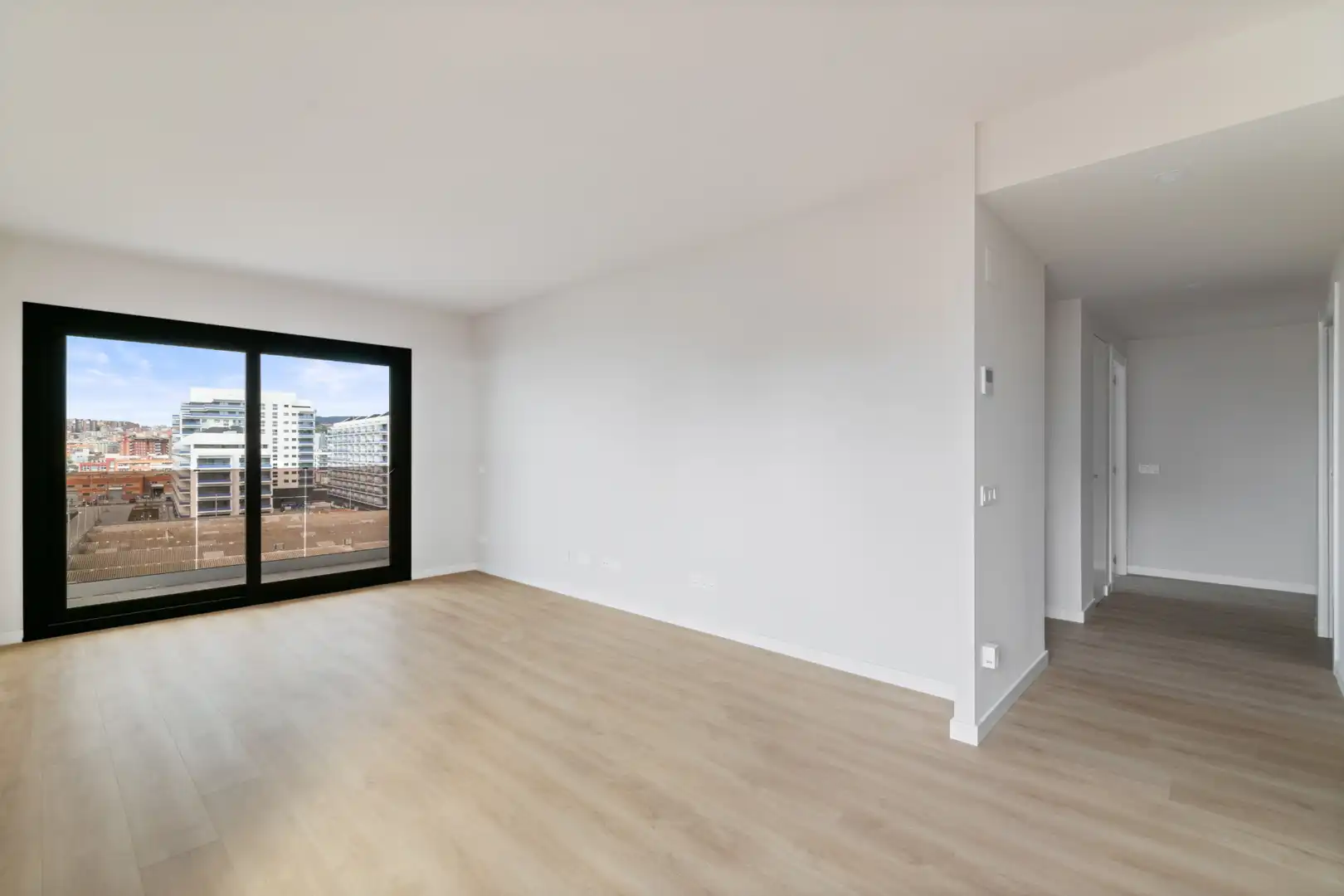 Sala de estar de Piso de alquiler en Badalona con Aire acondicionado, Terraza y Trastero