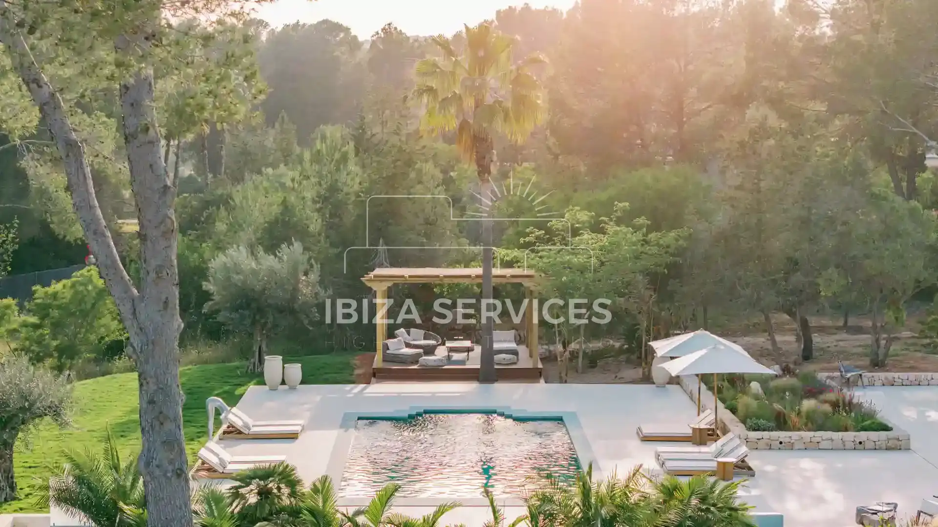 Terrasse von Haus oder Chalet zum Verkauf in Santa Eulària des Riu mit Klimaanlage und Schwimmbad
