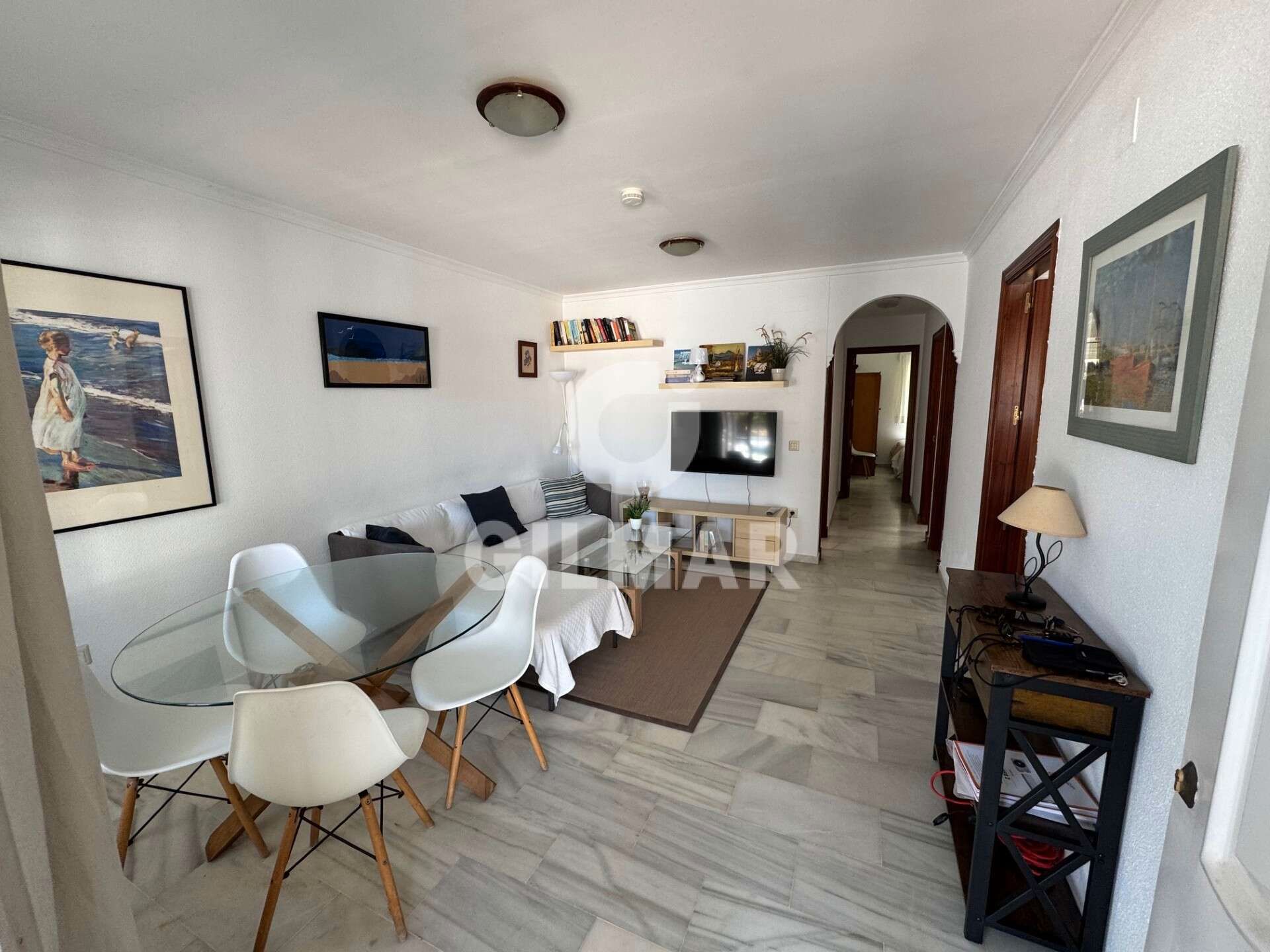 Living room of Flat to rent in Chiclana de la Frontera  with Air Conditioner, Heating and Furnished