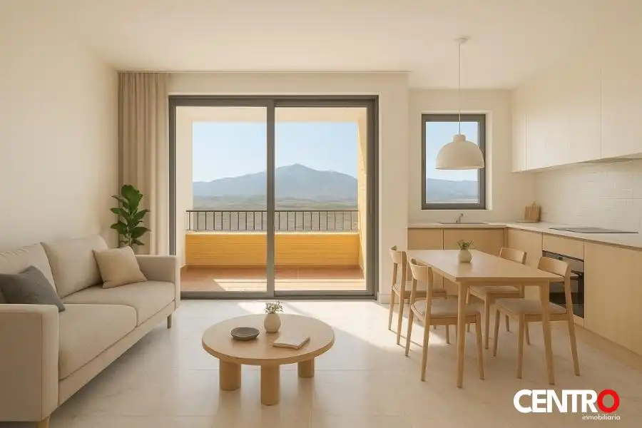 Wohnzimmer von Wohnung zum Verkauf in Cenes de la Vega mit Klimaanlage, Heizung und Privatgarten
