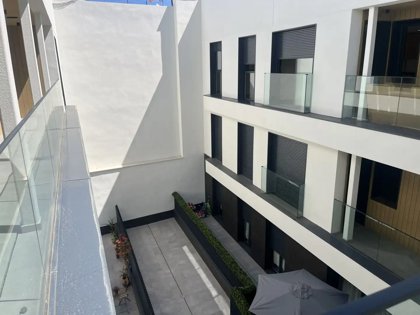 Balcony of Flat for rent in Sevilla  with Air Conditioner, Heating and Storage room