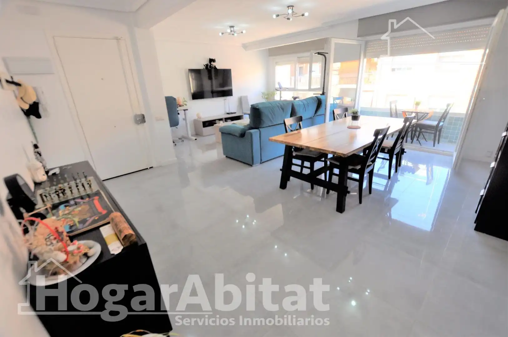 Wohnzimmer von Dachboden zum Verkauf in Valencia mit Klimaanlage, Heizung und Abstellraum