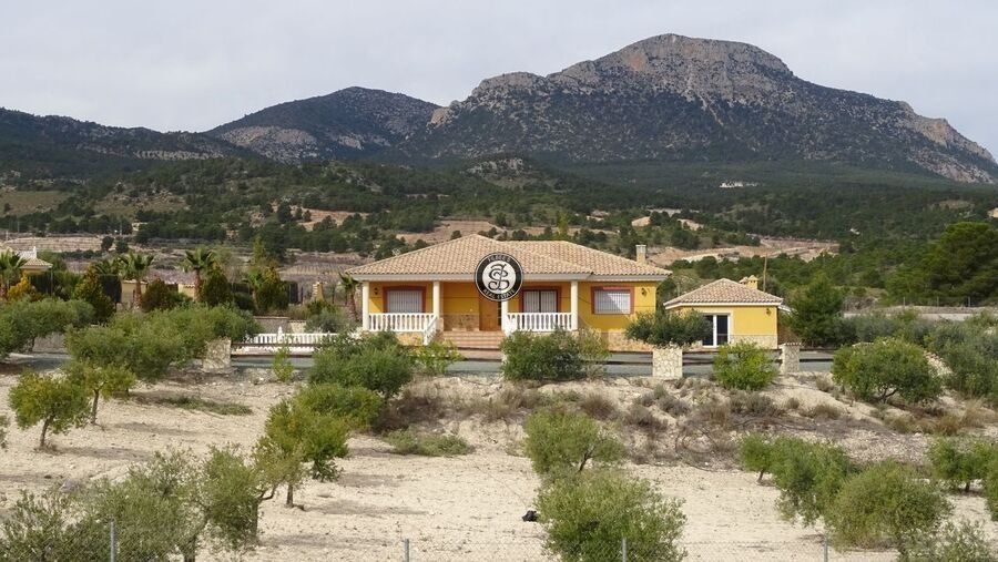 Vista exterior de Finca rústica en venda en Lorca amb Jardí privat, Terrassa i Moblat