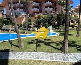 Garden of Flat to rent in Benalmádena  with Air Conditioner, Private garden and Swimming Pool