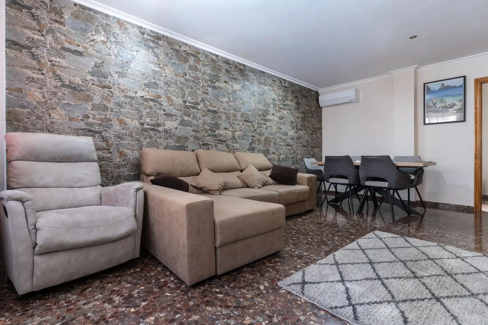 Sala de estar de Piso en venta en Sagunto / Sagunt con Aire acondicionado y Calefacción