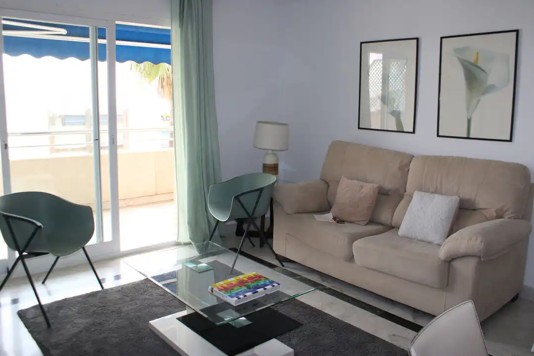 Living room of Flat for rent in Marbella  with Terrace