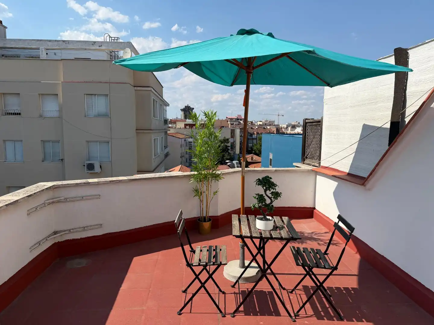 Terrasse von Wohnung zur Miete in Madrid mit Klimaanlage, Heizung und Parkett