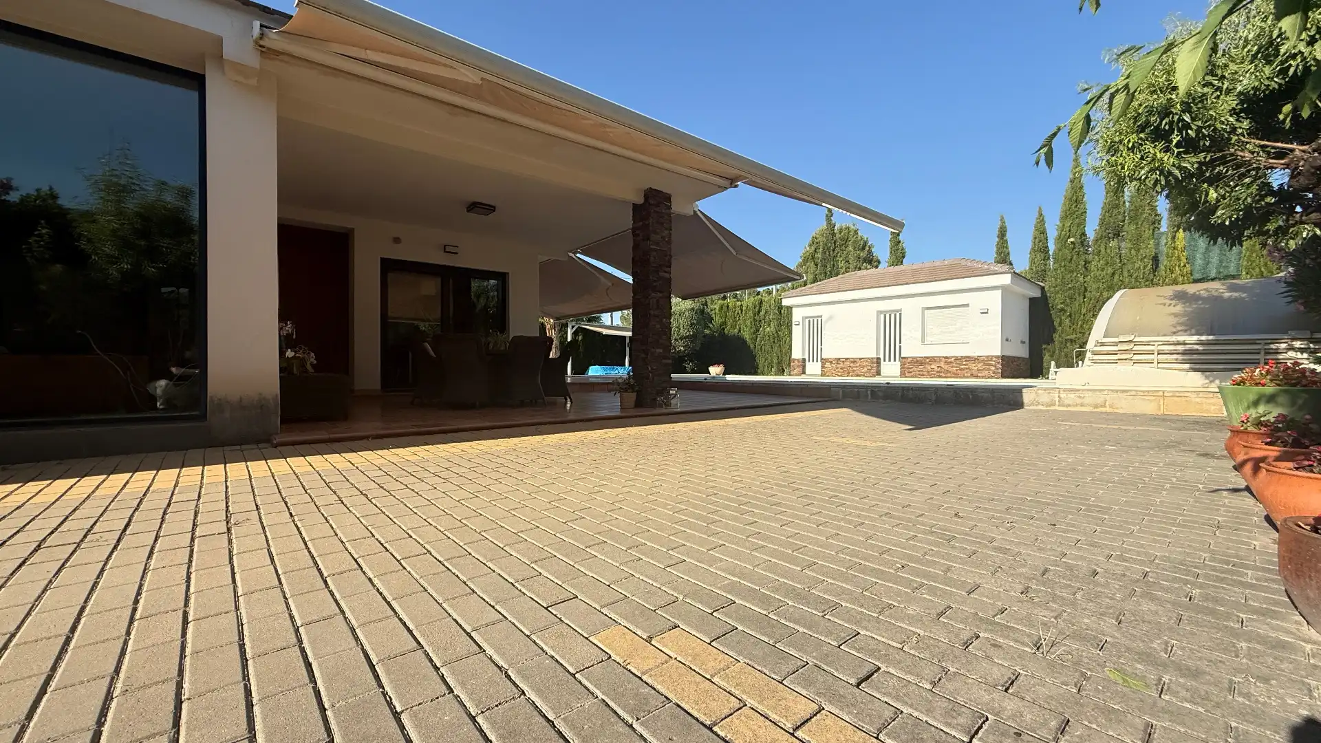 Terrasse von Haus oder Chalet zum Verkauf in Albacete mit Klimaanlage, Heizung und Privatgarten