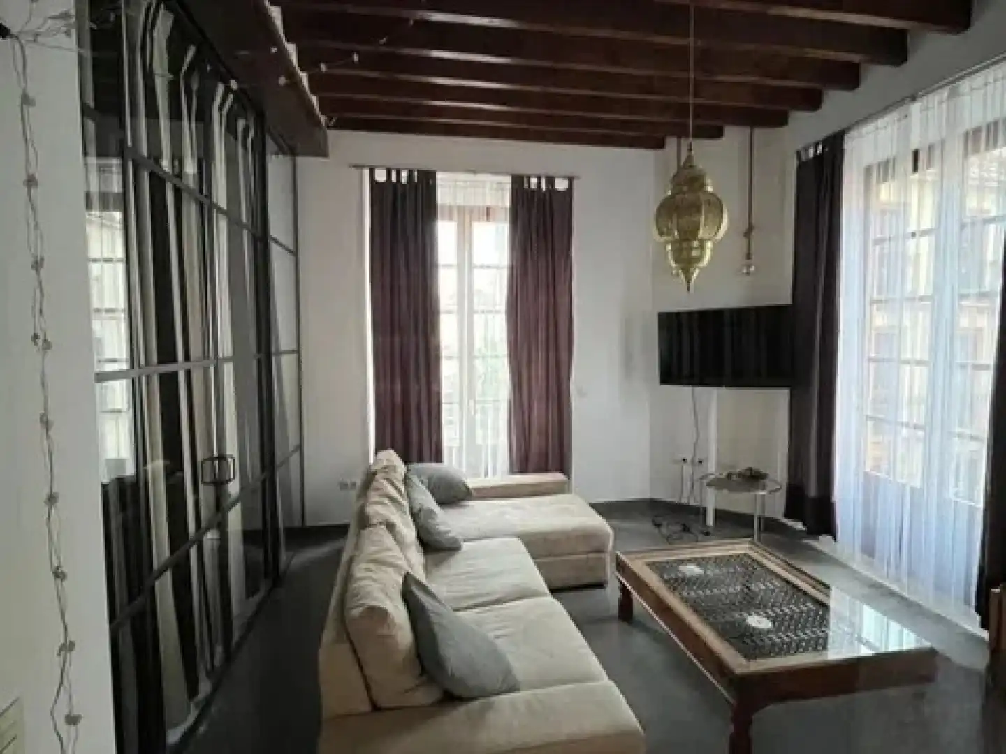 Sala d'estar de Pis de lloguer en Málaga Capital amb Aire condicionat, Moblat i Forn