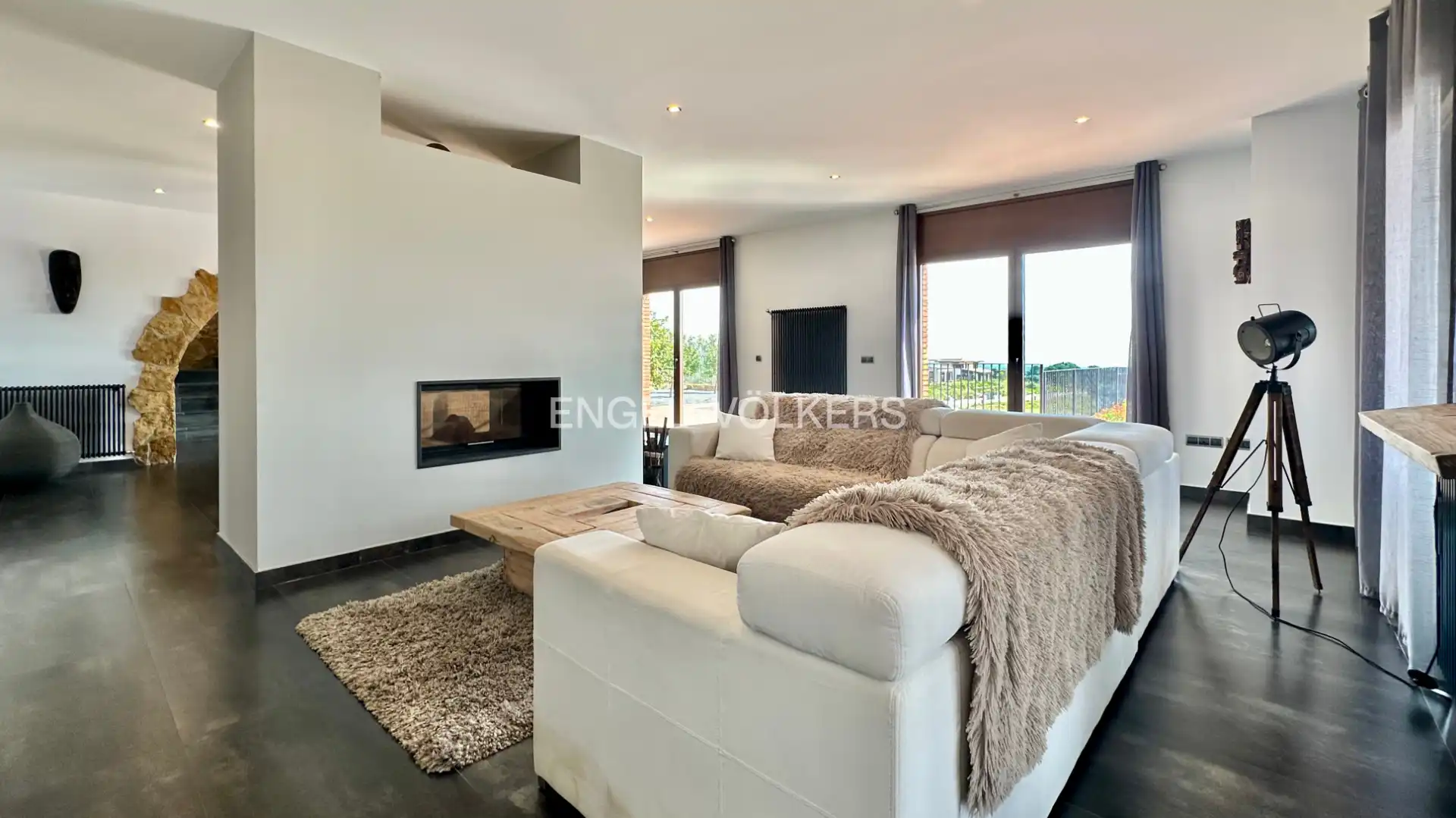 Living room of Houses for sale in Vilanova d'Escornalbou  with Air Conditioner, Heating and Private garden