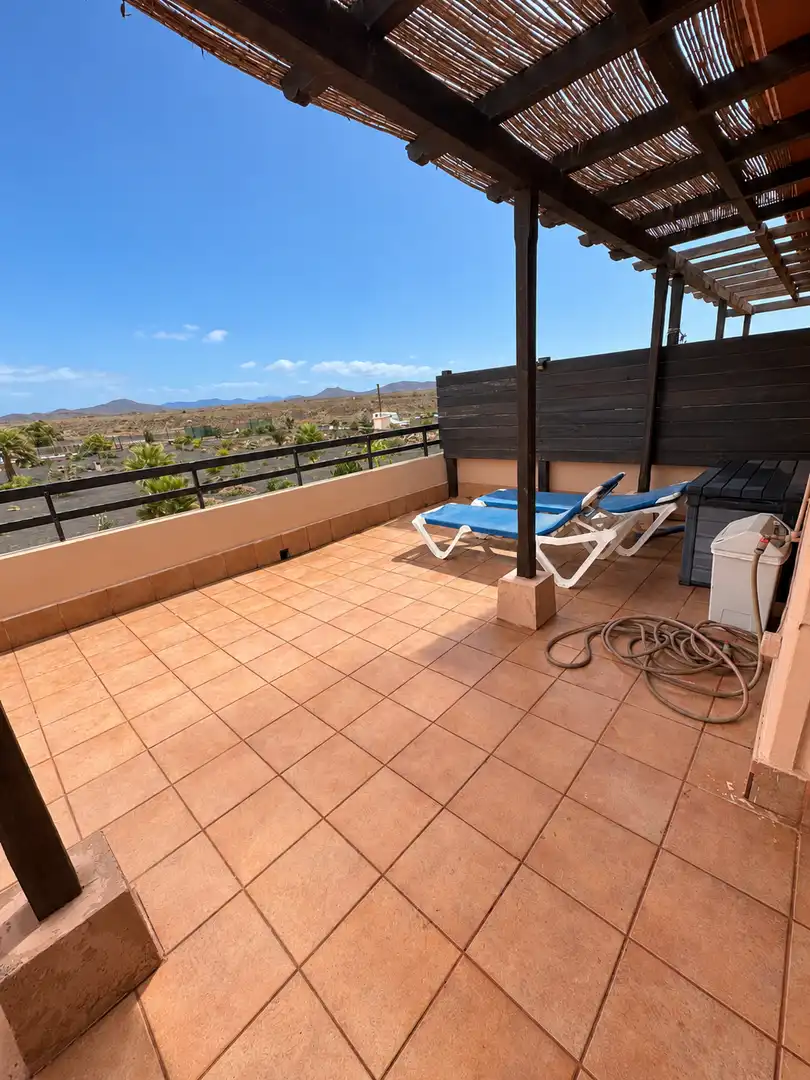 Terraza de Casa o chalet en venta en La Oliva con Terraza, Amueblado y Piscina comunitaria