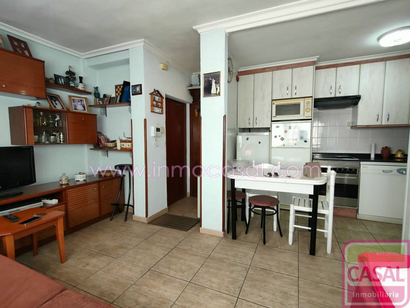 Kitchen of Flat for sale in Avilés  with Heating and Furnished