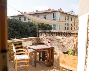 Terrace of Flat to rent in  Barcelona Capital  with Heating, Parquet flooring and Terrace