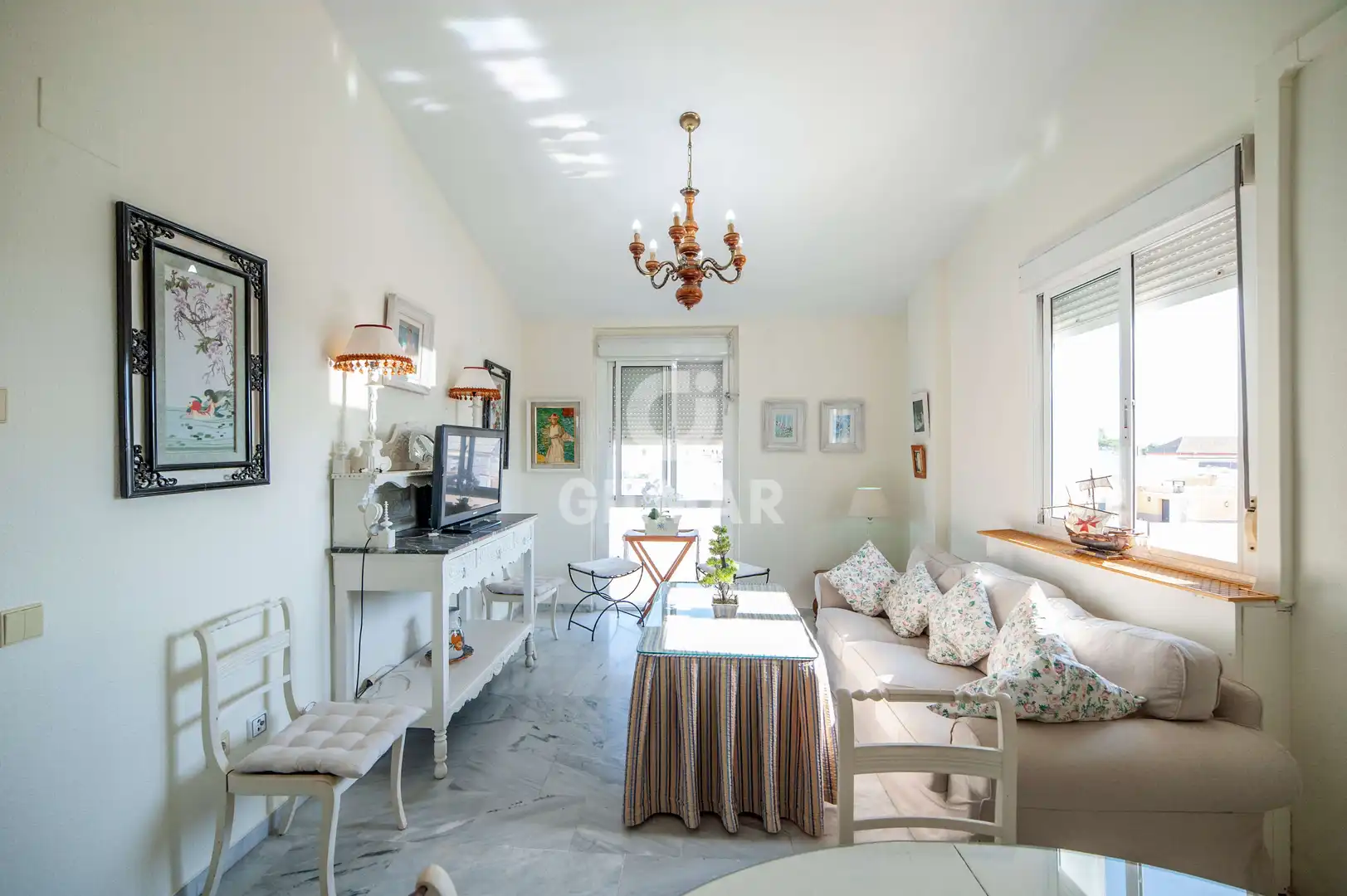 Wohnzimmer von Maisonette zur Miete in Sevilla mit Heizung und Möbliert