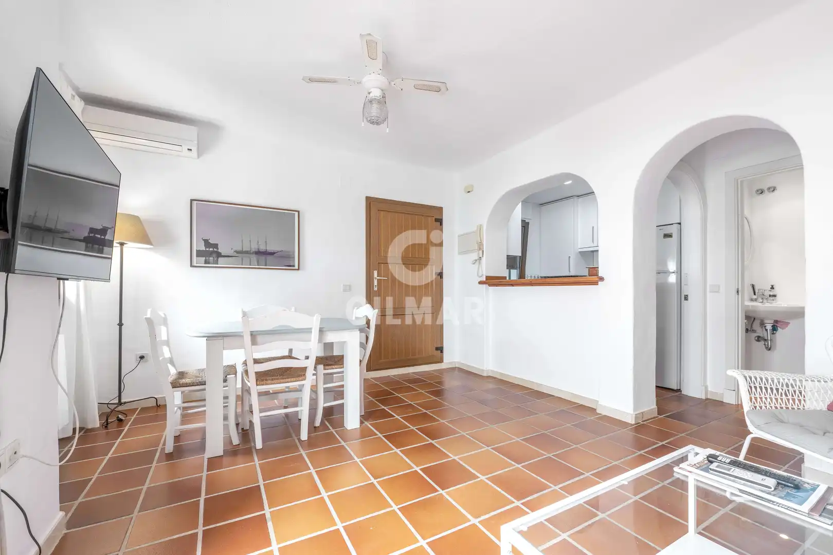 Esszimmer von Wohnung zum Verkauf in Zahara de los Atunes mit Heizung, Privatgarten und Schwimmbad