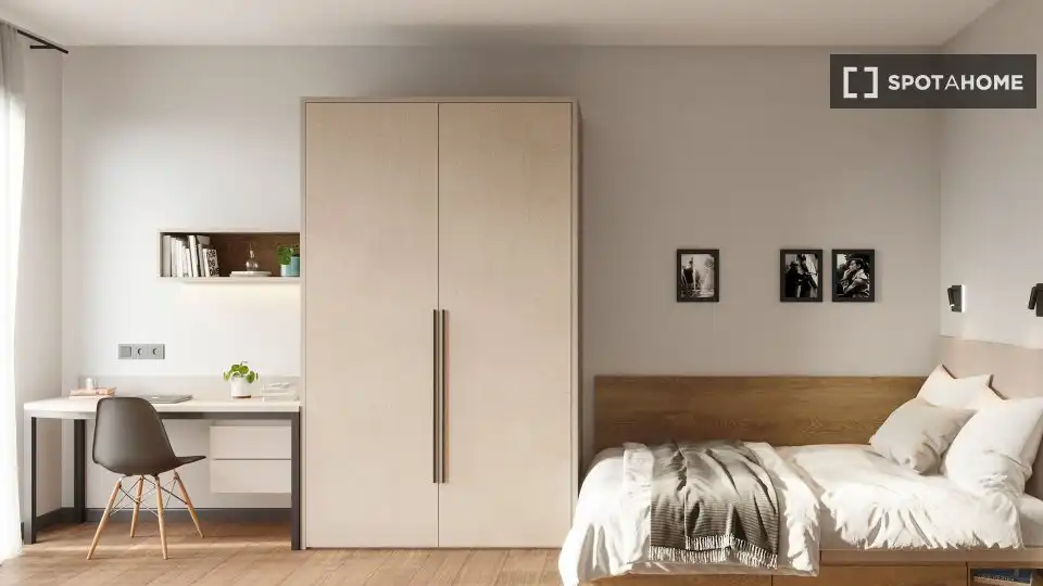Bedroom of Flat for rent in Barcelona  with Air Conditioner, Heating and Furnished
