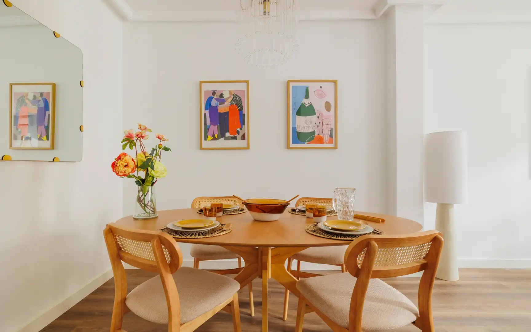 Comedor de Piso de alquiler en Madrid con Aire acondicionado, Calefacción y Amueblado